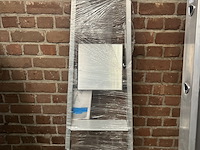 Huishoudtrap/geribbelde staande sportladder 3 treden zarges, nova s 42453 - afbeelding 2 van  4