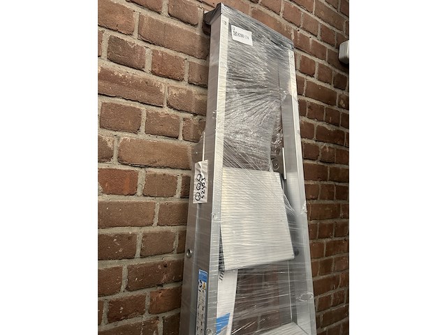 Huishoudtrap/geribbelde staande sportladder 3 treden zarges, nova s 42453 - afbeelding 3 van  4