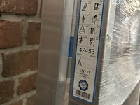 Huishoudtrap/geribbelde staande sportladder 3 treden zarges, nova s 42453 - afbeelding 4 van  4