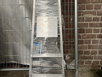 Huishoudtrap/geribbelde staande sportladder 3 treden zarges, nova s 42453 - afbeelding 2 van  4