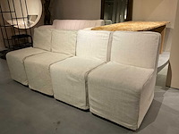 Huiu verrijdbare eetkamerstoel (4x) - afbeelding 6 van  10