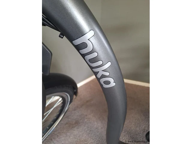 Huka driewielerfiets |model city | lage instap | kleur gunmetal grey | maat m - afbeelding 2 van  19