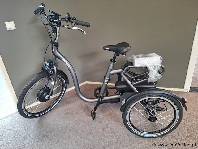 Huka driewielerfiets |model city | lage instap | kleur gunmetal grey | maat m - afbeelding 1 van  19