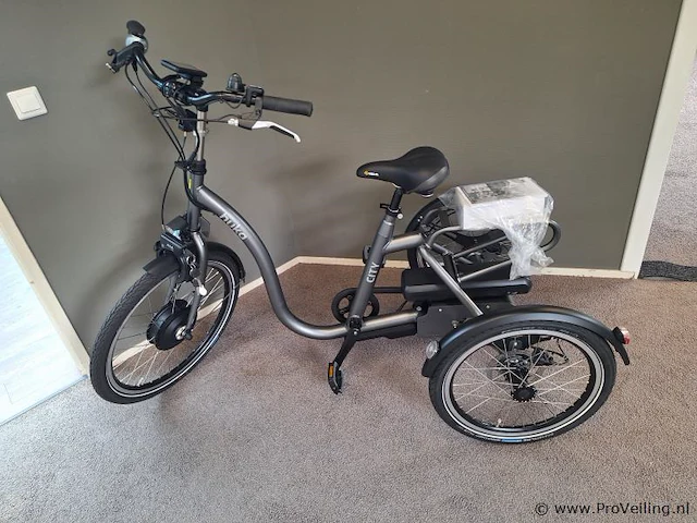 Huka driewielerfiets |model city | lage instap | kleur gunmetal grey | maat m - afbeelding 12 van  19