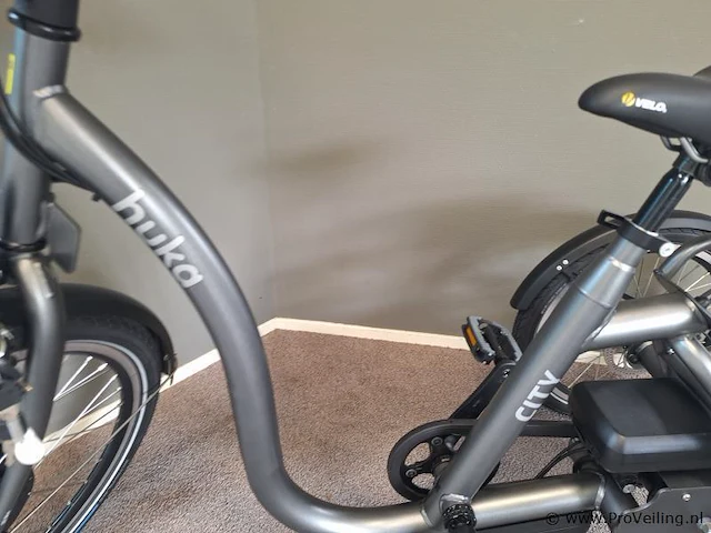 Huka driewielerfiets |model city | lage instap | kleur gunmetal grey | maat m - afbeelding 19 van  19