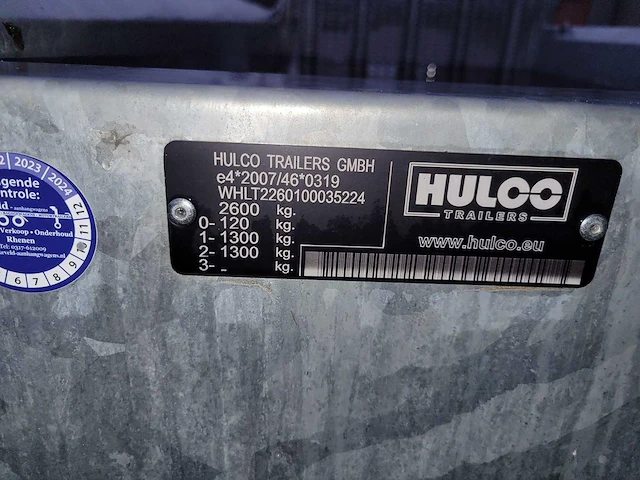 Hulco - 2021 - machine transporter - aanhangwagen - afbeelding 4 van  8