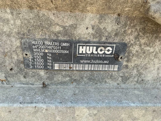 Hulco medax 3 aanhangwagen (85-wv-kp) - afbeelding 2 van  10