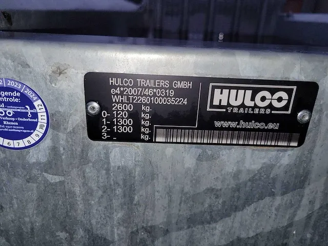 Hulco overjarig demo machine transporter aanhangwagen - afbeelding 4 van  8