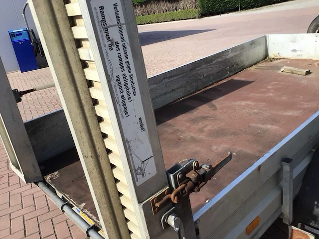 Humbaur dieplader 2000 machine transporter aanhangwagen - afbeelding 15 van  16