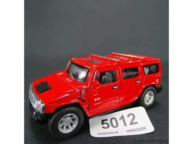 Hummer suv (2008) rood - afbeelding 1 van  5