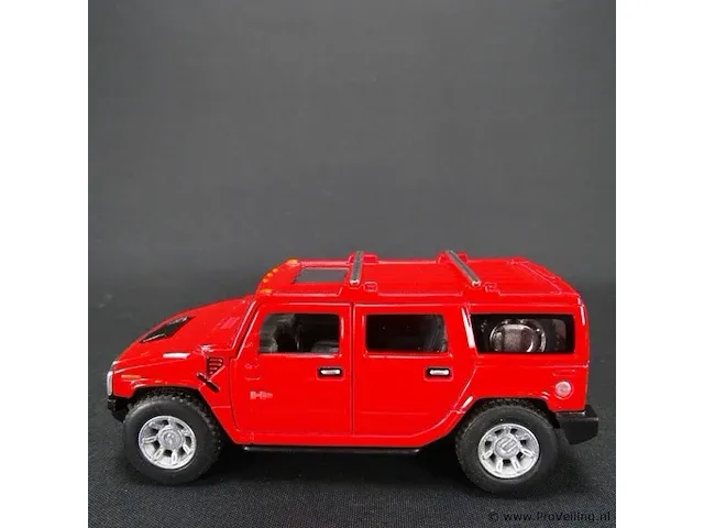 Hummer suv (2008) rood - afbeelding 2 van  5