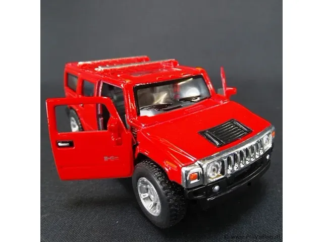Hummer suv (2008) rood - afbeelding 4 van  5