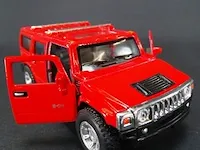 Hummer suv (2008) rood - afbeelding 4 van  5