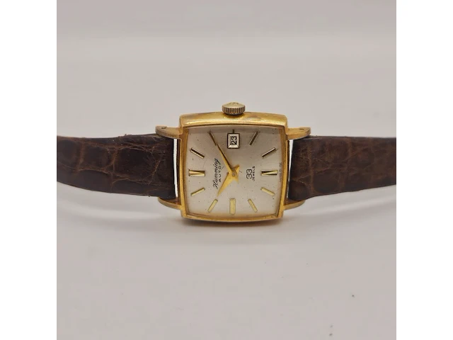 Humming 33 jewels goldplated automatisch horloge - afbeelding 5 van  6