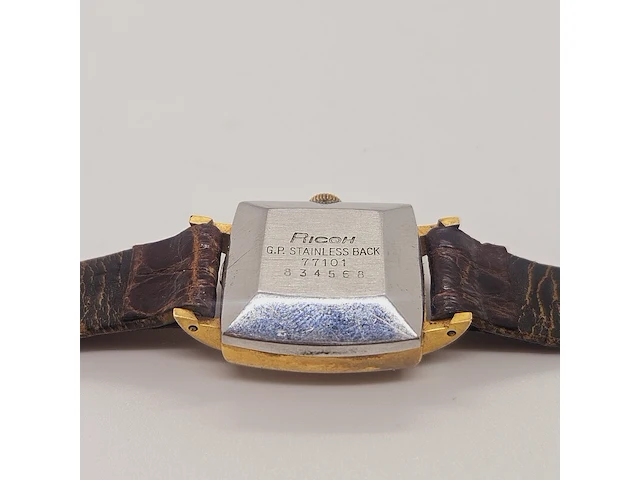 Humming 33 jewels goldplated automatisch horloge - afbeelding 6 van  6