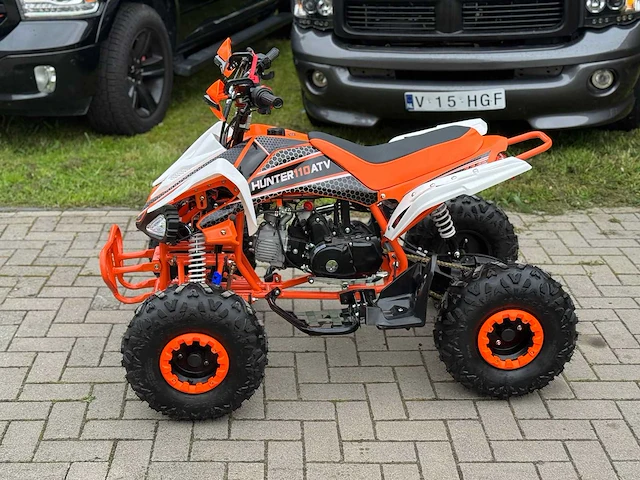 Hunter motorsports quad atv 110cc orange - afbeelding 7 van  14