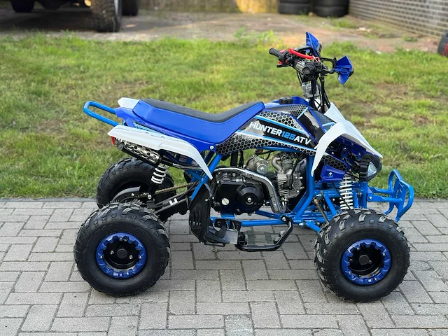 Hunter motorsports quad atv 125cc blue - afbeelding 9 van  12