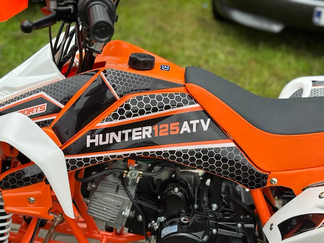 Hunter motorsports quad atv 125cc orange - afbeelding 3 van  14