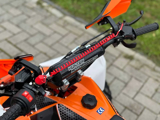 Hunter motorsports quad atv 125cc orange - afbeelding 6 van  14