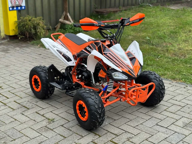 Hunter motorsports quad atv 125cc orange - afbeelding 12 van  14