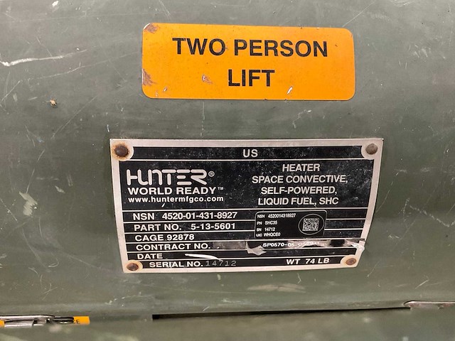 Hunter wt 74 lb heater - afbeelding 6 van  7