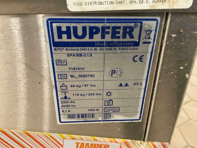 Hupfer warmhoudapperatuur - afbeelding 7 van  8