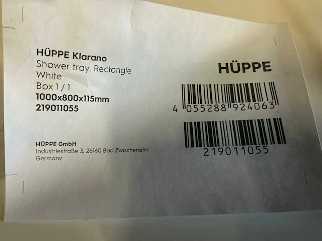 Hüppe klarano douchebak (2x) - afbeelding 2 van  3