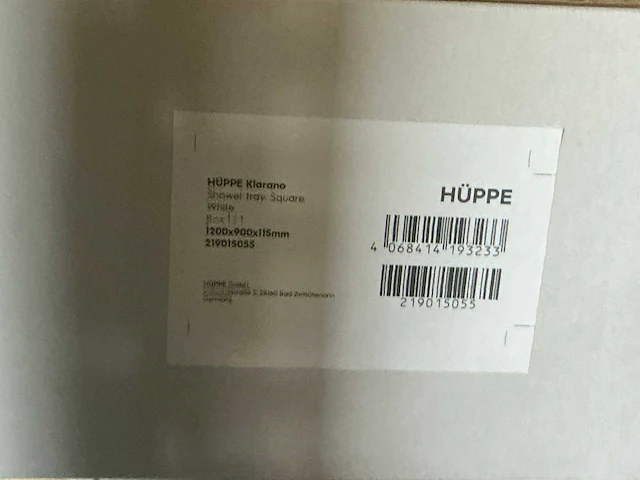 Hüppe klarano douchebak (8x) - afbeelding 2 van  3