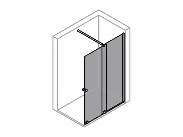 Hüppe walk-in schuifdeur - afbeelding 2 van  3