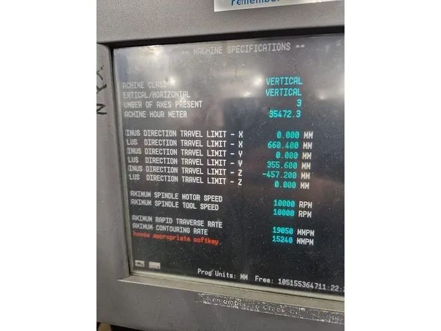 Hurco - vm-1 - cnc bewerkingscentra - afbeelding 14 van  16