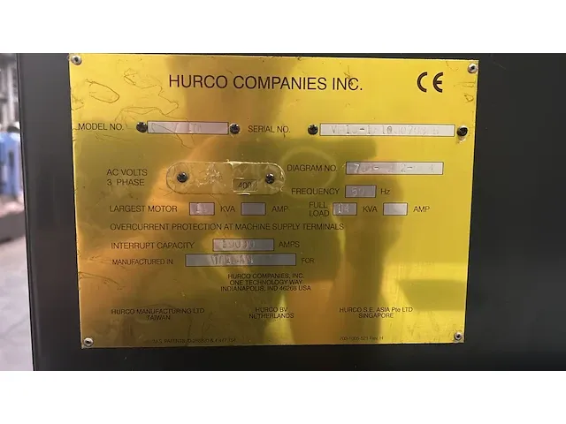 Hurco - vm-10 - cnc bewerkingscentra - afbeelding 14 van  22