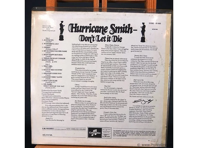 Hurricane smith. don't let it die - afbeelding 2 van  3