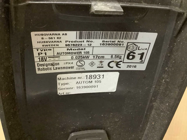 Husqvarna 105 robotmaaier - afbeelding 4 van  4