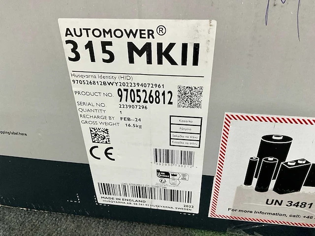 Husqvarna auto mower mark ii 315 robotmaaier - afbeelding 8 van  8