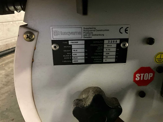Husqvarna ts230f tegelzaagmachine - afbeelding 5 van  5