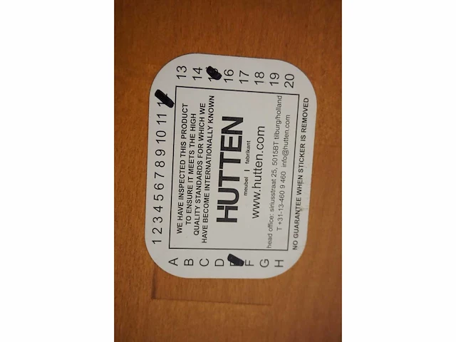 Hutten - restauranttafel (4x) - afbeelding 3 van  3