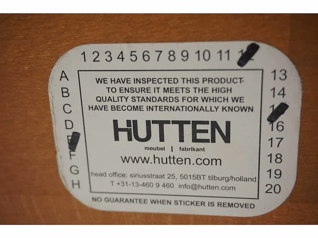 Hutten - ronde salontafel (2x) - afbeelding 3 van  3