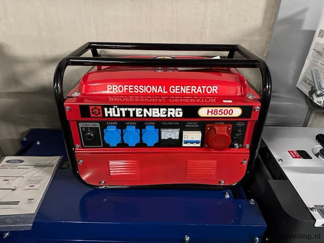 Hüttenberg h8500 trekstart benzine generator - afbeelding 1 van  1