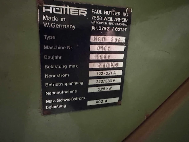 Hutter hsd200 lasmanipulator - afbeelding 8 van  10