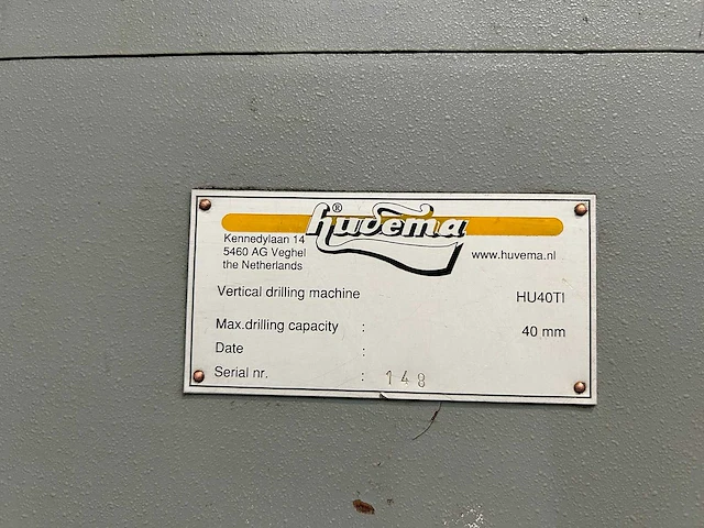 Huvema - hu 40 ti - kolomboormachine - afbeelding 10 van  19