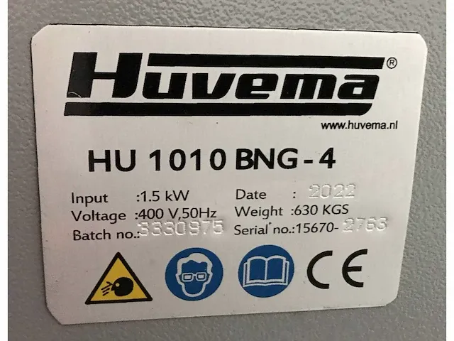 Huvema - hu1010 bgn-4 - universele draaibank - 2022 - afbeelding 7 van  7