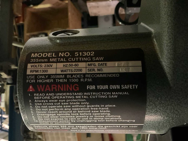 Huvema 30302 afkortcirkelzaagmachine - afbeelding 6 van  6