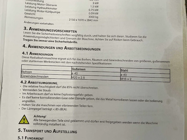 Huvema crdm 3040x12-1 radiaalboormachine - afbeelding 11 van  19