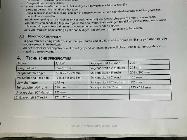 Huvema hu285acv-4 bandzaagmachine - afbeelding 6 van  13