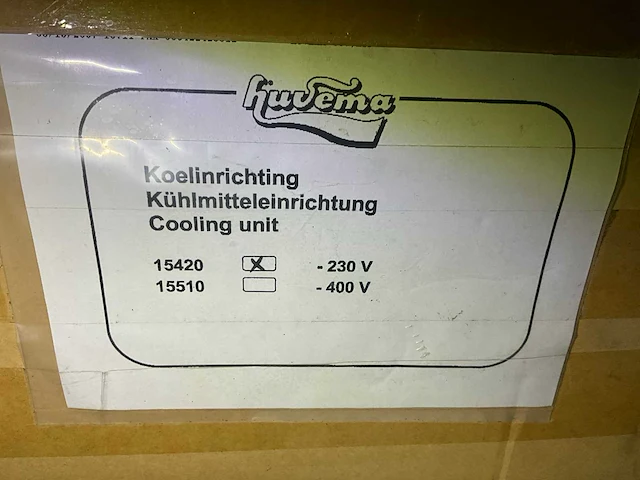 Huvema universele koelunit - afbeelding 7 van  7