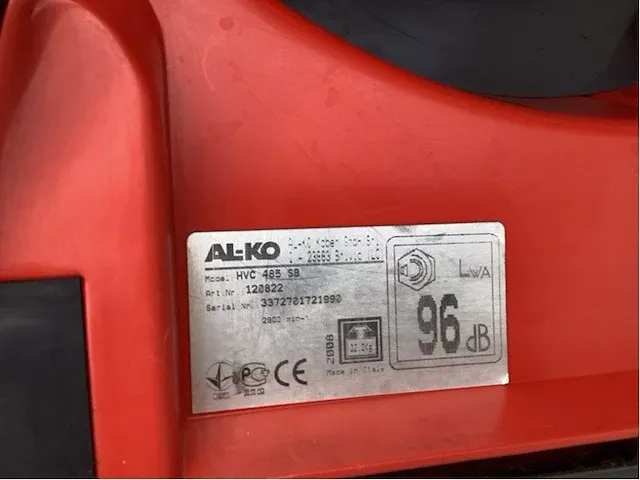 Hvc 485 sb grasmaaier - afbeelding 9 van  9