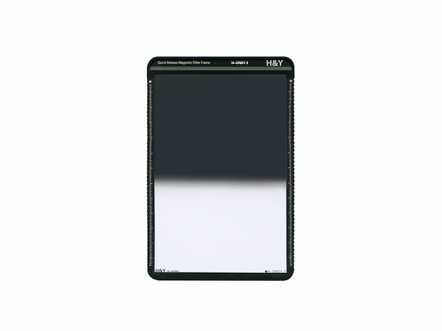 H&y hard-gradual filter met neutrale dichtheid 100x150mm/1,2 (gnd16 of 4-stop) inclusief voorgemonteerd magnetisch filterframe (kh12) - afbeelding 1 van  1