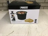 Hybride elektro/ houtskool barbecue princess, 984638, zwart - afbeelding 2 van  3