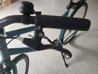 Hybride fiets riverside, turquoise / blauw inclusief sterk art 2 kettingslot en sleutel - afbeelding 2 van  13