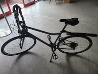 Hybride fiets riverside, turquoise / blauw inclusief sterk art 2 kettingslot en sleutel - afbeelding 11 van  13